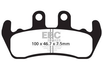 EBC Klocki hamulcowe FA166 (kpl. na 1 tarcze)