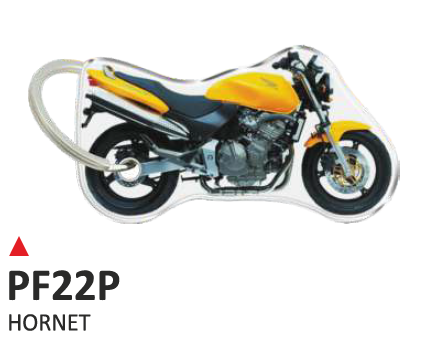 ONEDESIGN Dwustronny wypukły brelok na klucze Honda Hornet giallo