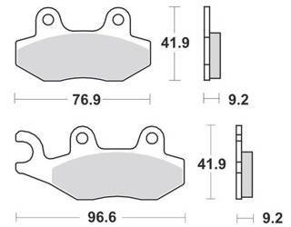 KLOCKI HAMULCOWE SBS 163 HF