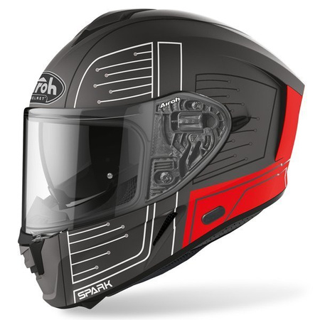 Kask Airoh Spark Cyrcuit Red Matt