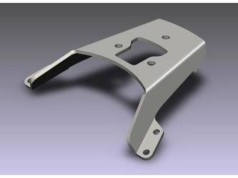 ALU-RACK STELAŻ POD PŁYTĘ MONTAŻOWĄ KUFRA SREBRNY HONDA CB 600  SW-MOTECH