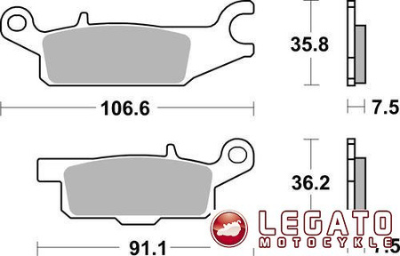 KLOCKI HAMULCOWE SBS 850 SI