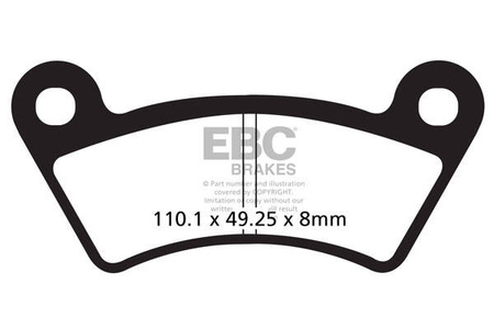 EBC Klocki hamulcowe FA482TT (kpl. na 1 tarcze)