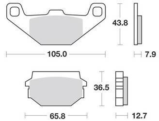 KLOCKI HAMULCOWE SBS 150 CT