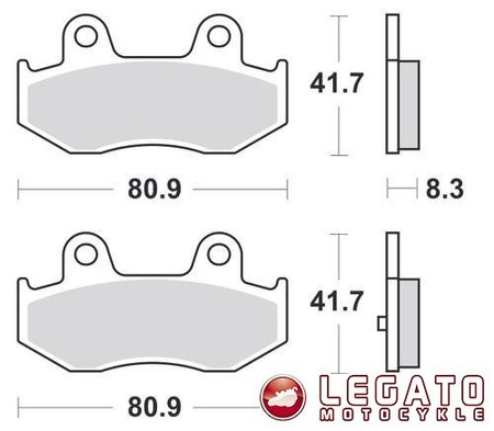 KLOCKI HAMULCOWE SBS 174 HF