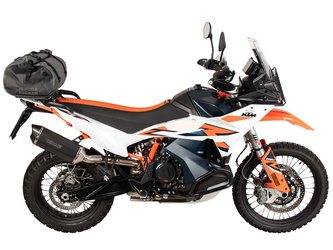 Rear enlargement for original rear rack black for KTM 890 Adventure / R / Rally (2023-)