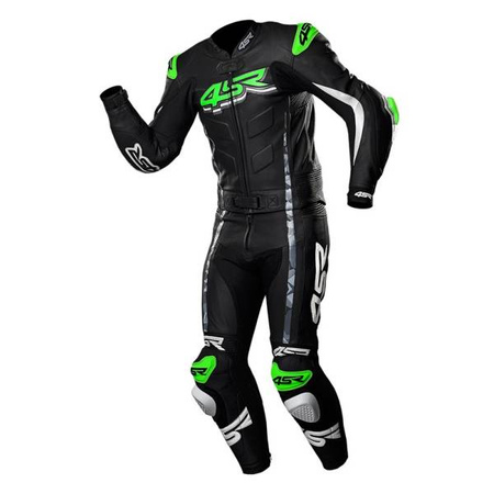 KOMBINEZON SKÓRZANY DWUCZĘŚCIOWY 4SR RR EVO III MONSTER GREEN