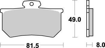 KLOCKI HAMULCOWE SBS 599 HF