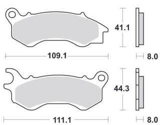 KLOCKI HAMULCOWE SBS 205 CT