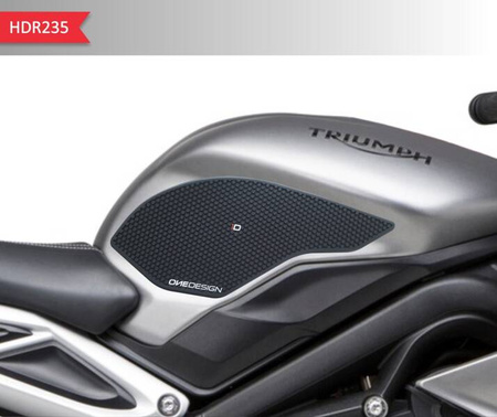 ONEDESIGN tank grip HDR Triumph DAYTONA 675/ STREET TRIPLE 2013 – 2018 czarny