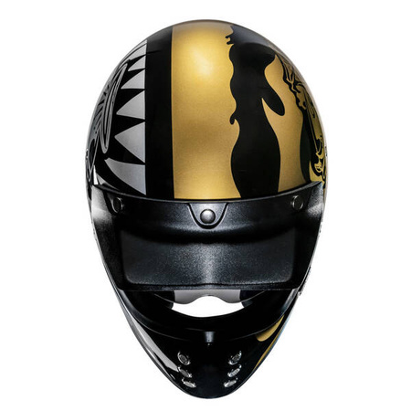 KASK HJC V60 FLAME BLACK/GOLD