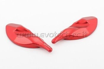 Zaślepki lusterek EVOTECH RC Triumph czerwone