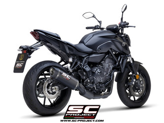 SC-Project układ wydechowy SC1-S carbon Yamaha MT-07 (2021 – 2024)