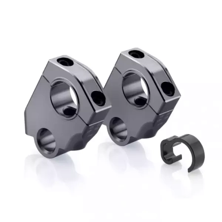 Raised and swept-back risers