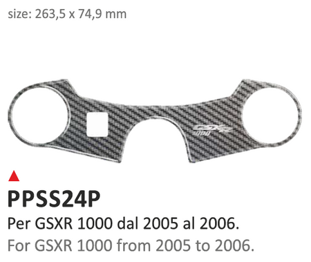 ONEDESIGN Naklejka na półkę kierownicy Suzuki GSXR 1000 2005/2006