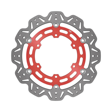 EBC Tarcza hamulcowa motocyklowa VR2126RED VEE, czerwona