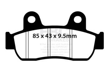 EBC Klocki hamulcowe SFA721 skuterowe (kpl. na 1 tarcze)