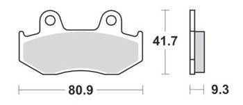 KLOCKI HAMULCOWE SBS 125 MS