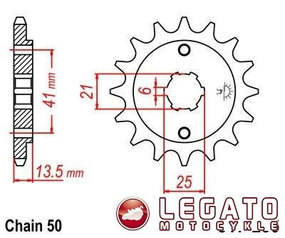 ZĘBATKA NAPĘDOWA JT PRZÓD