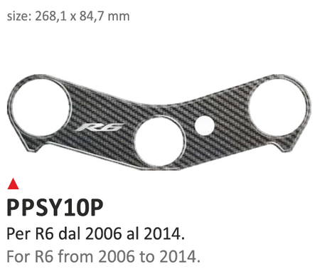 ONEDESIGN Naklejka na półkę kierownicy Yamaha R6 2006/2014