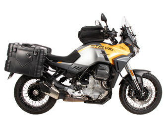 Sidecarrier permanent mounted black for Moto Guzzi Stelvio (2024-)