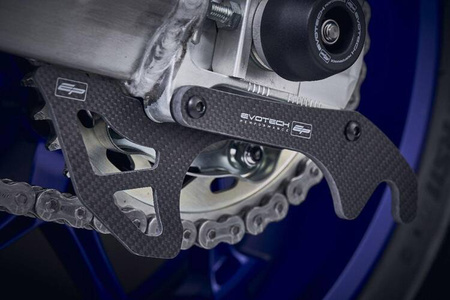 EP Yamaha MT-10 Carbon Fibre Toe Guard - GP Style Paddock Stand Plates (2016 - 2021) (PRN012608-012610-01) - EVOTECH PERFORMANCE