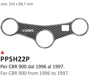 ONEDESIGN Naklejka na półkę kierownicy Honda CBR 900 1996/1997