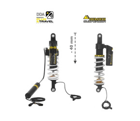 Touratech Suspension-SET Plug & Travel -40 mm lowering for BMW R1200GS Adventure 2014 - 2016