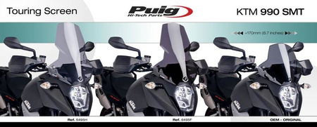 Szyba turystyczna PUIG do KTM 990 SMT 09-12 Przezroczysty (W) 6495W