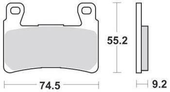 KLOCKI HAMULCOWE SBS 860 RS