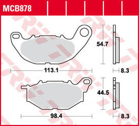 KLOCKI HAMULCOWE TRW LUCAS MCB878SRQ