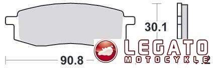 KLOCKI HAMULCOWE SBS 580 HF