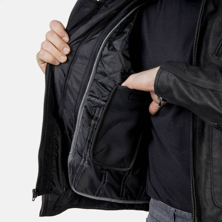 KURTKA SKÓRZANA OZONE SPARROW II BLACK