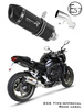 Dominator tłumik HP1 Black + dB killer Yamaha FZ1 FAZER 1000 2006 - 2015 Homologowany