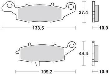 KLOCKI HAMULCOWE SBS 886 LS