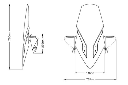 Szyba PUIG V-Tech do Kymco Xciting S 400 2019-2025