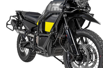 Stainless steel fairing crash bar, black for Husqvarna Norden 901