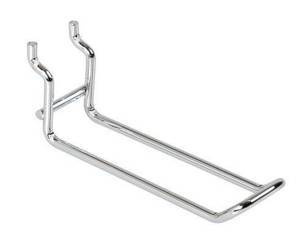 99030 Podwójny chromowany hak  - 10 cm