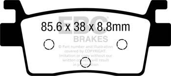 EBC Klocki hamulcowe MXS739 off-road wyczynowe (kpl. na 1 tarcze)