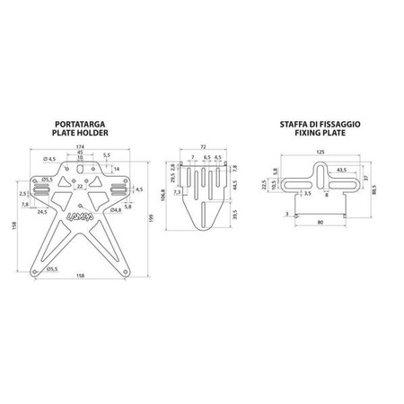 91647 Aero-X Evo 7 uniwersalne mocowanie tablicy z regulacją wysokości i pochylenia