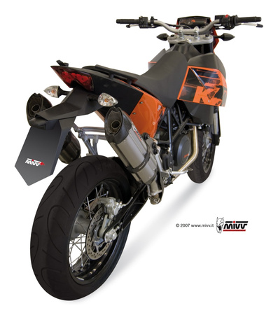 Mivv tłumiki końcowe SUONO stal nierdzewna KTM 690 SUPERMOTO 2007-2012