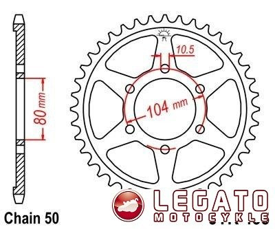 ZĘBATKA NAPĘDOWA JT TYŁ (530)