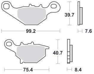 KLOCKI HAMULCOWE SBS 702 SI