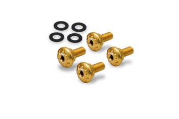 CNC RACING ZESTAW ŚRUB DO PRZEDNIEGO BŁOTNIKA DUCATI, KOLOR ZŁOTY