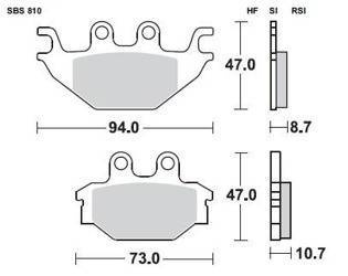 KLOCKI HAMULCOWE SBS 810 HF