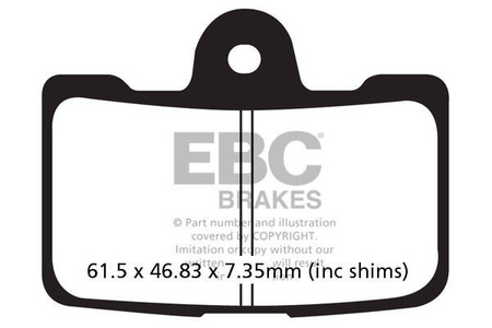 EBC Klocki hamulcowe FA454/4HH wzmacniane (kpl. na 1 tarcze)