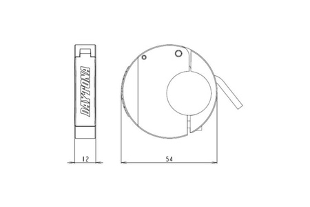 Daytona Źródło zasilania z portem USB typu C na smukłej obejmie do montażu na kierownicy motocykla 80400