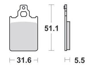 KLOCKI HAMULCOWE SBS 117 HF