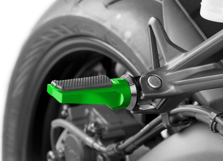 Podnóżki PUIG Sport (z gumą, wymagają adapterów) Zielony (V) 7318V