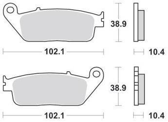 KLOCKI HAMULCOWE SBS 654 HF